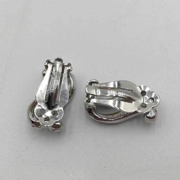 Vintage BOGOFF Silver Tone Crystal Necklace Bracelet Earring Set in Original Box - Picture 6 of 10